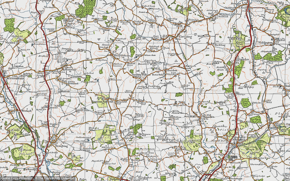 Old Map of Crabbs Green, 1919 in 1919