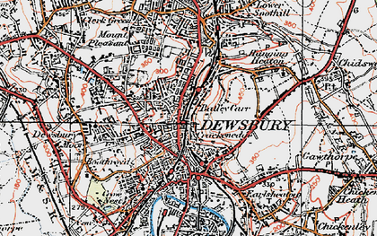 Old map of Crackenedge in 1925