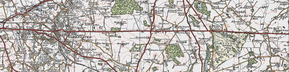 Old map of Decker Hill in 1921