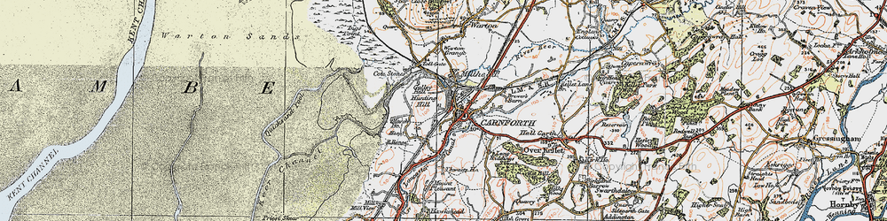 Old map of Crag Bank in 1924