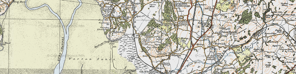 Old map of Crag Foot in 1924