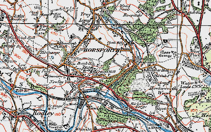 Old map of Cragg Hill in 1925
