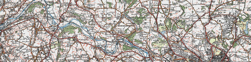 Old map of Cragg Hill in 1925