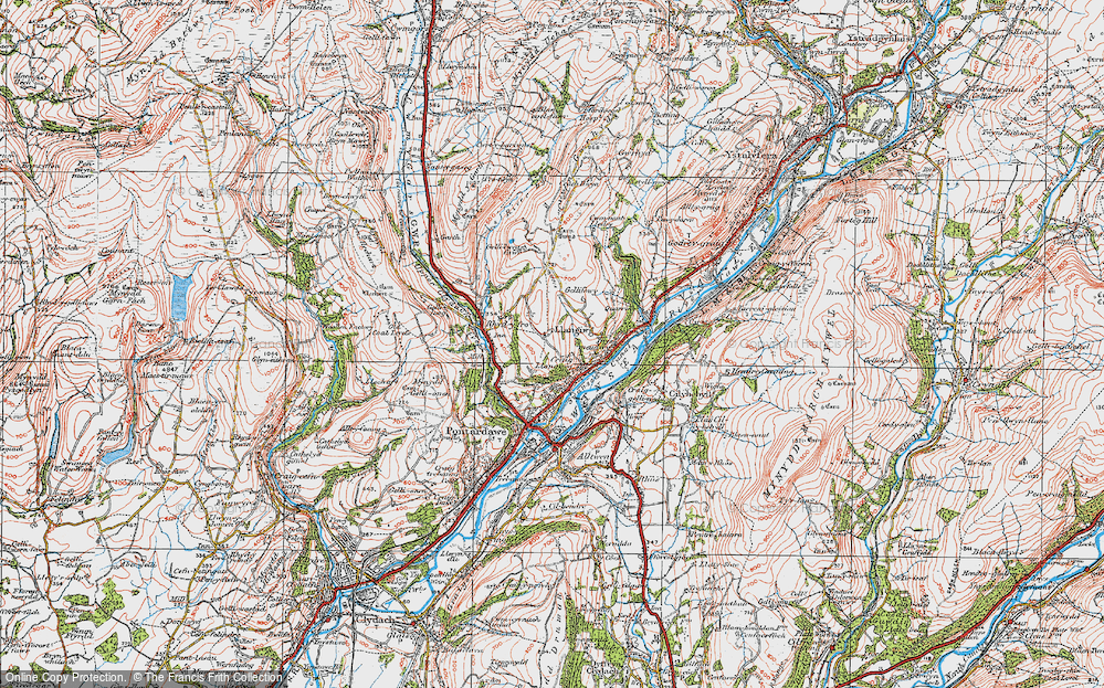 Old Map of Craig Llangiwg, 1923 in 1923