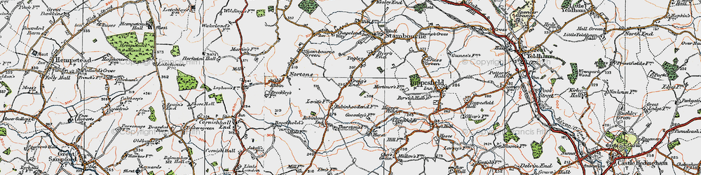 Old map of Craig's End in 1921