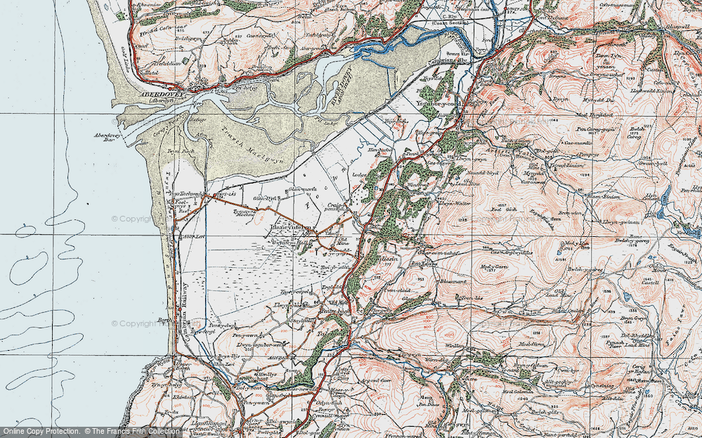 Old Map of Craig-y-penrhyn, 1922 in 1922