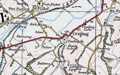 Old map of Crailing in 1926
