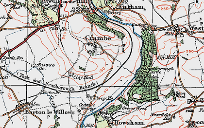Old map of Crambe in 1924