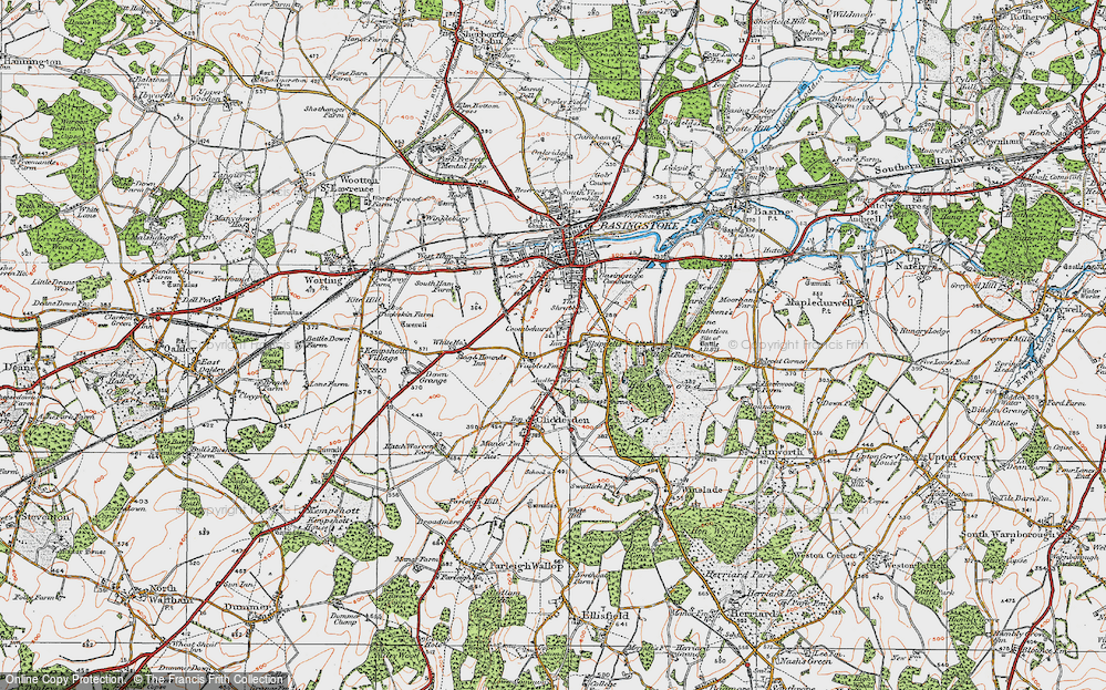 Old Map of Cranbourne, 1919 in 1919