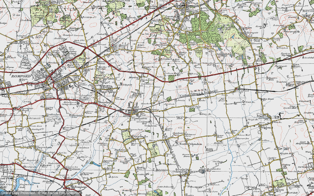 Old Map of Cranham, 1920 in 1920