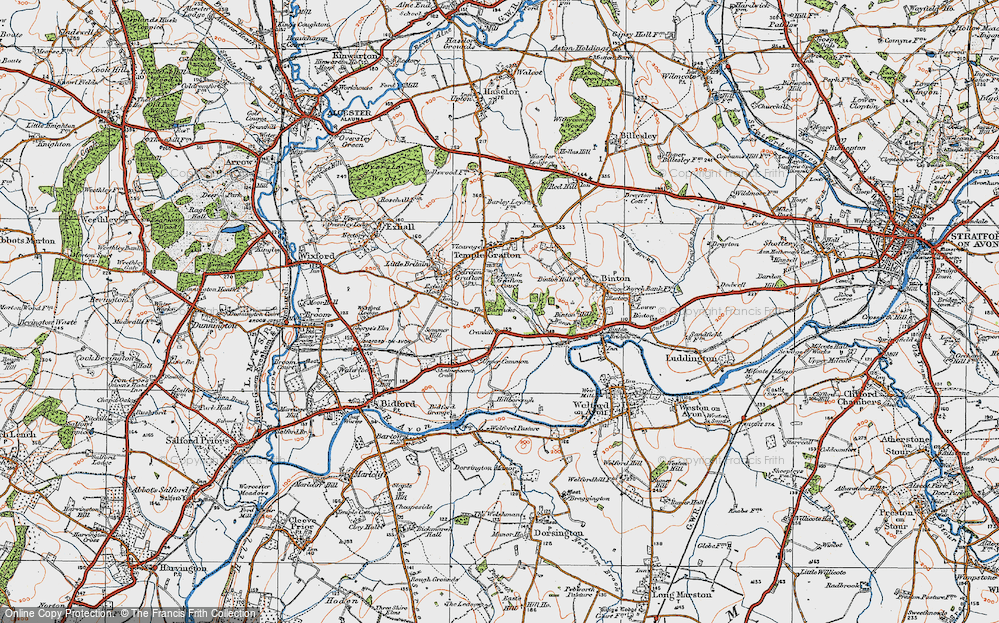 Old Map of Cranhill, 1919 in 1919