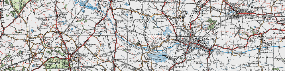 Old map of Crankwood in 1924