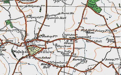 Old map of Cranmer Green in 1920