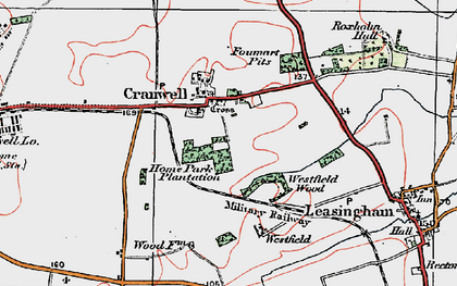 Old map of Cranwell in 1922