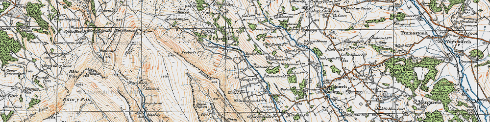 Old map of Booby Dingle in 1919