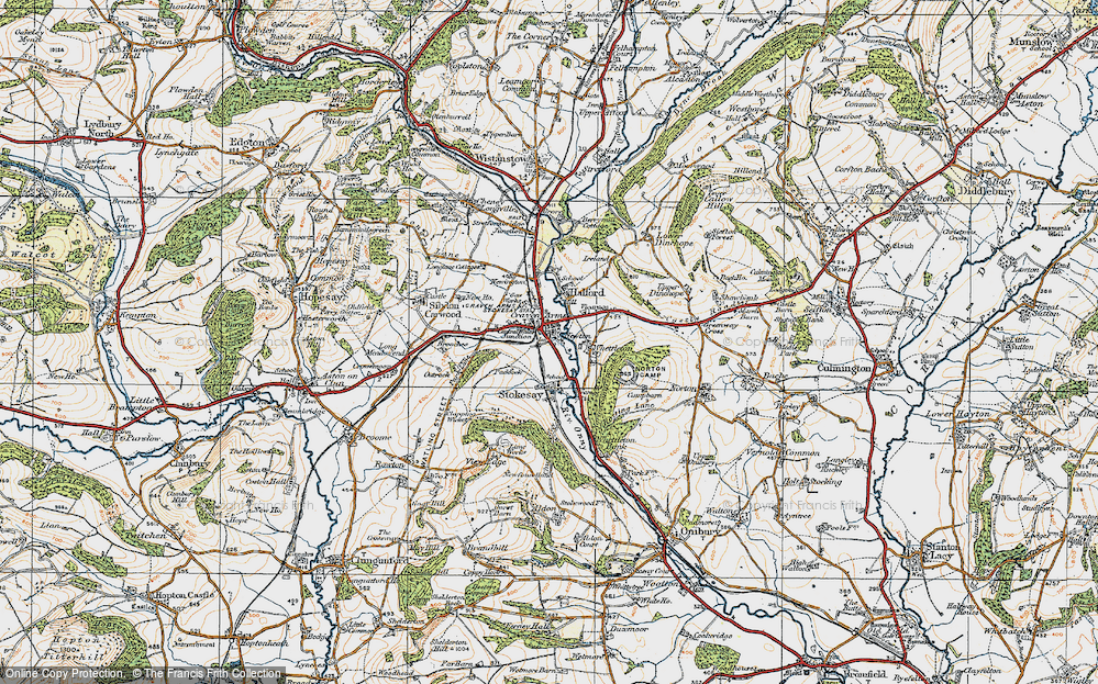 Old Map of Craven Arms, 1920 in 1920