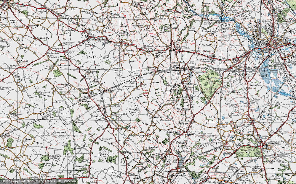 Old Map of Crawford, 1923 in 1923