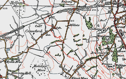 Old map of Crawford in 1923