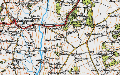 Old map of Wildway Ho in 1919