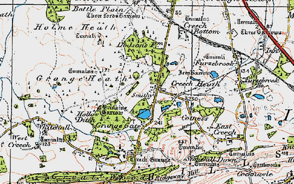Old map of Battle Plain in 1919