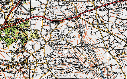 Old map of Creegbrawse in 1919