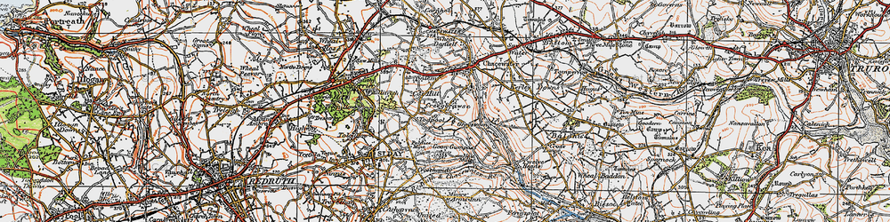 Old map of Creegbrawse in 1919