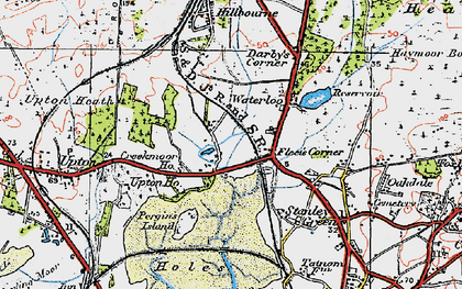 Old map of Creekmoor in 1919