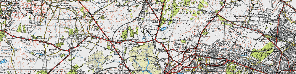 Old map of Creekmoor in 1919