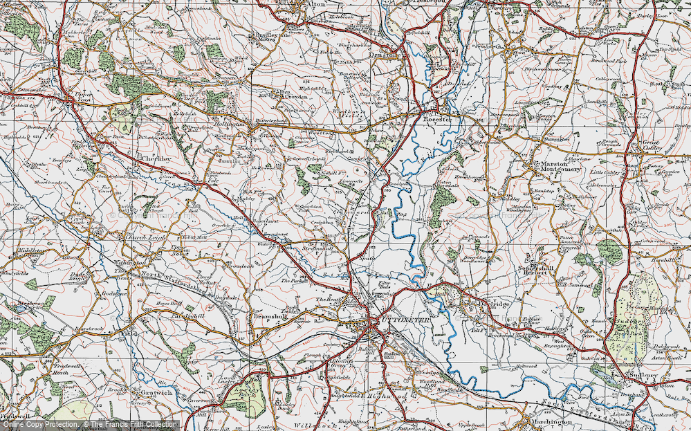 Old Map of Creighton, 1921 in 1921