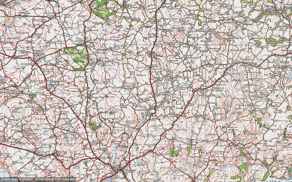 Old Map of Crelly, 1919 in 1919