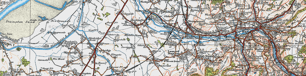 Old map of Cress Green in 1919