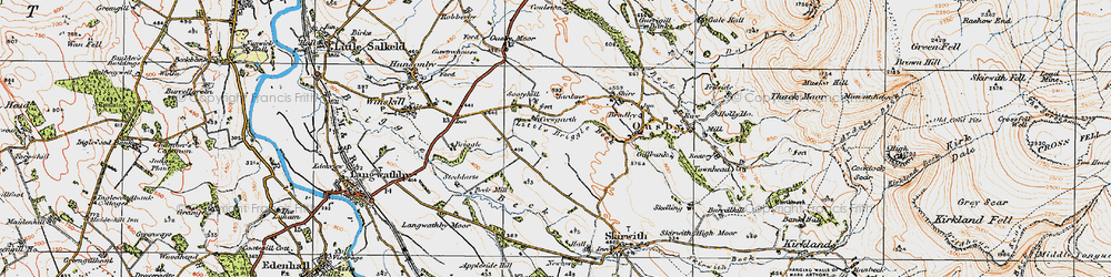 Old map of Beck Mill in 1925