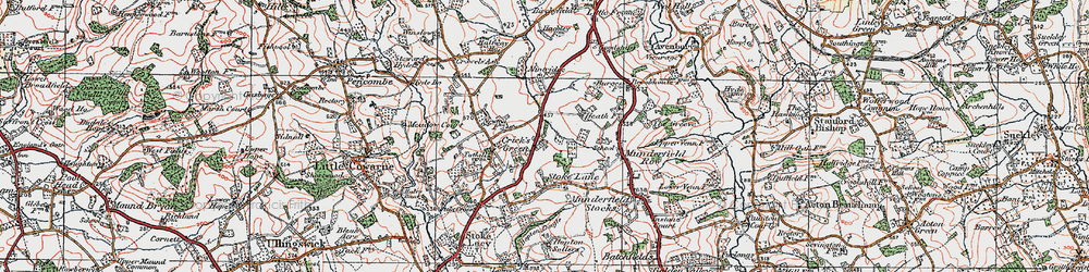 Old map of Crick's Green in 1920