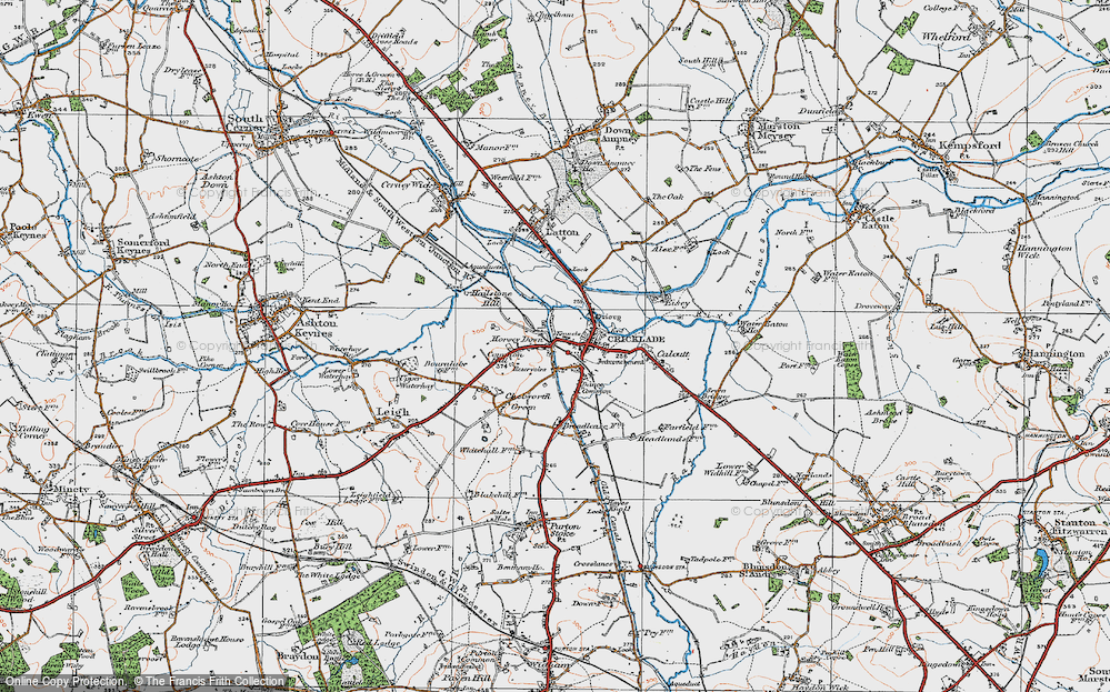 Old Map of Cricklade, 1919 in 1919
