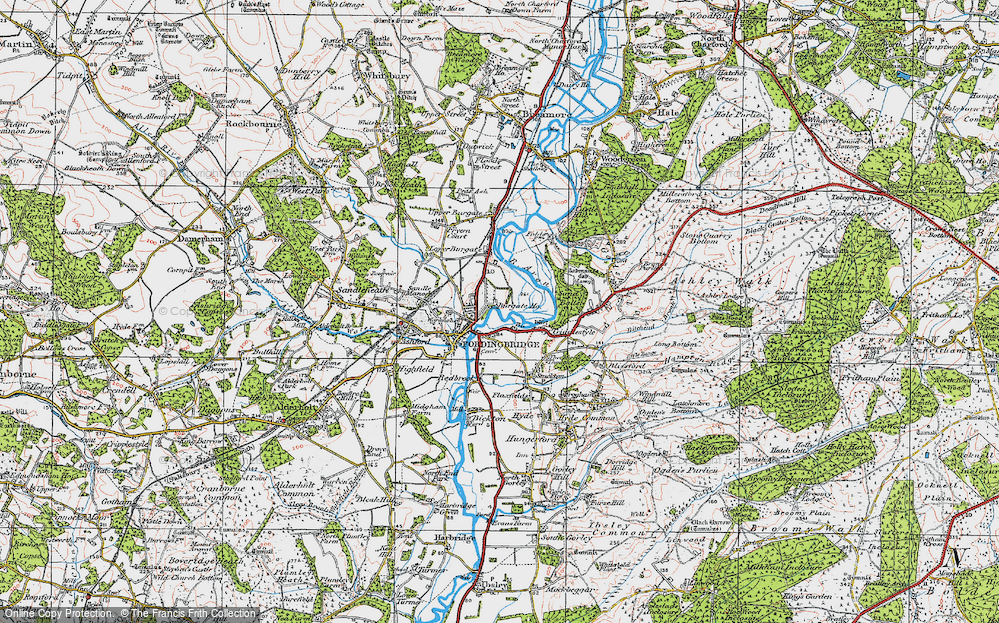 Old Map of Criddlestyle, 1919 in 1919