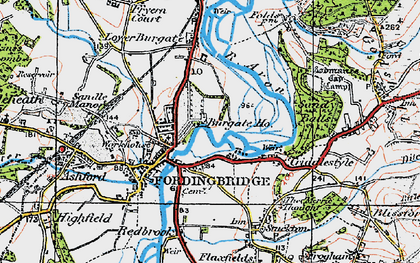 Old map of Criddlestyle in 1919