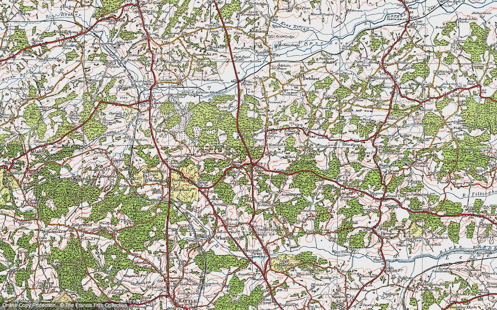 Old Map of Cripp's Corner, 1921 in 1921