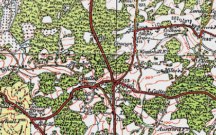 Old map of Cripp's Corner in 1921