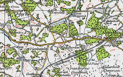 Old map of Cripplestyle in 1919