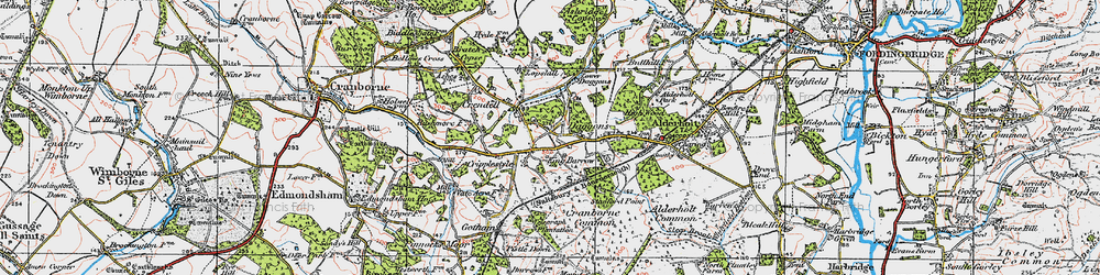 Old map of Cripplestyle in 1919
