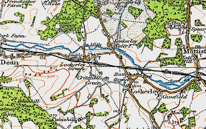 Old map of Critchell's Green in 1919