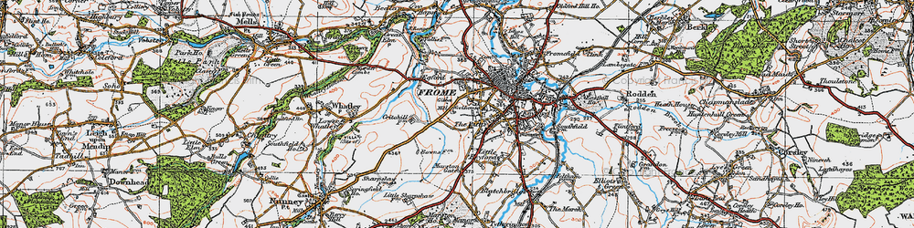 Old map of Critchill in 1919