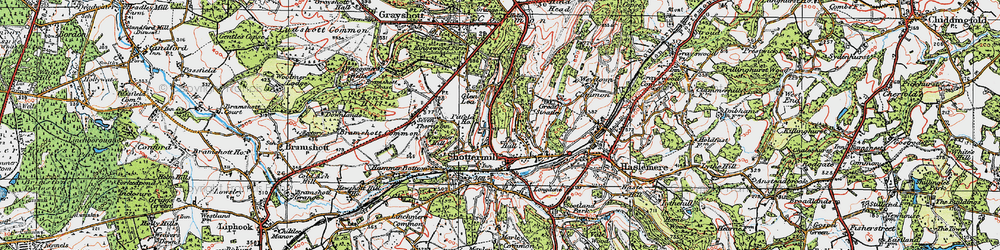 Old map of Critchmere in 1919