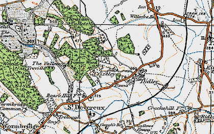 Old map of Crizeley in 1919