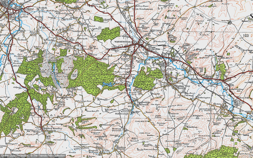 Old Map of Crockerton, 1919 in 1919