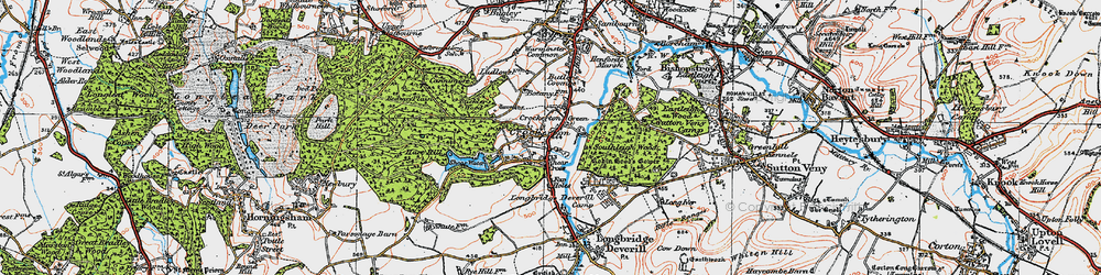 Old map of Crockerton in 1919