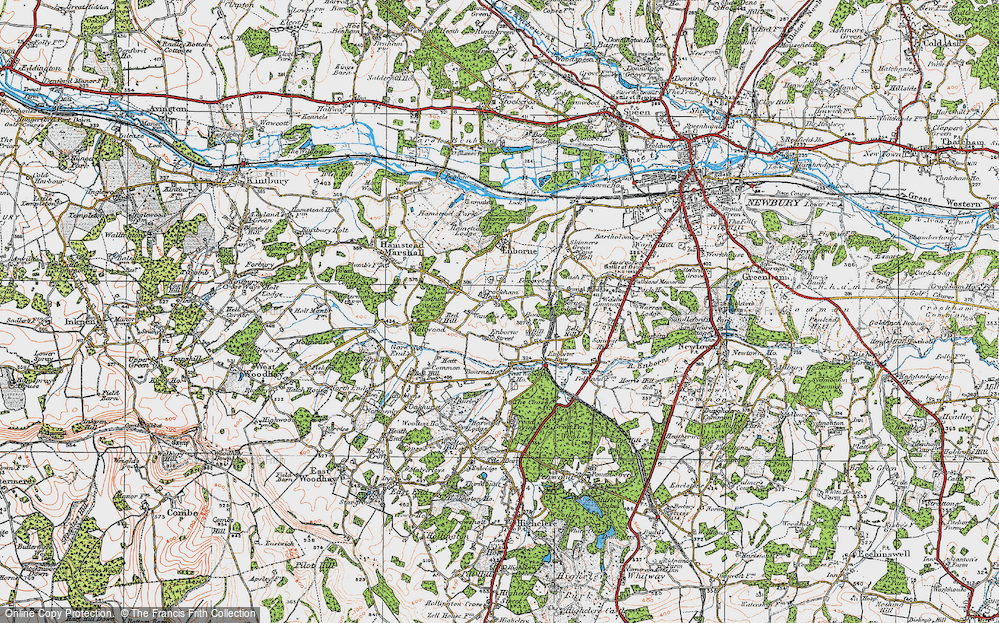 Old Map of Crockham Heath, 1919 in 1919