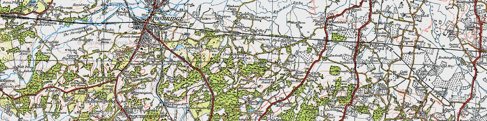 Old map of Crockhurst Street in 1920