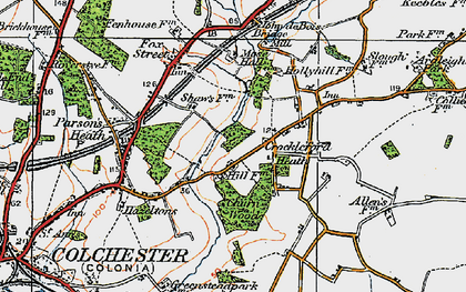 Old map of Crockleford Hill in 1921