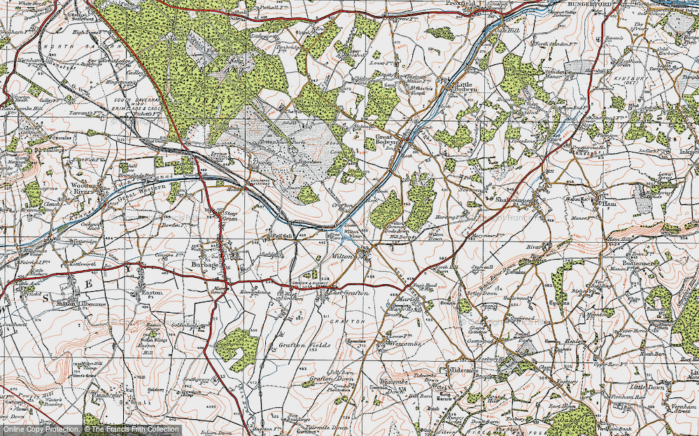 Old Map of Crofton, 1919 in 1919